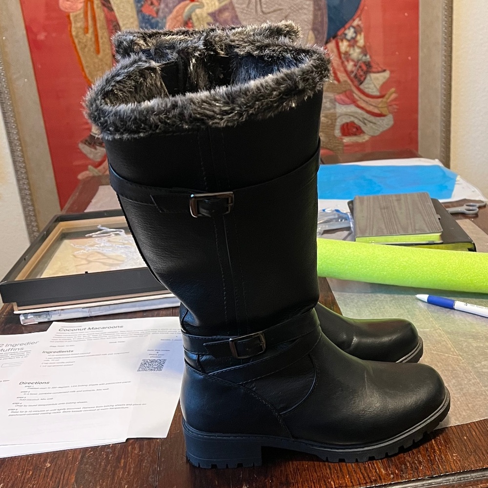 Aquatherm Santana Canada Winter Boots Black Size 8M Women